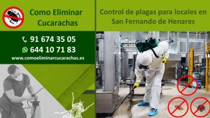 Control de plagas para locales en San Fernando de Henares