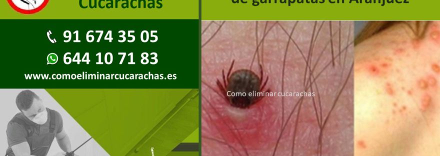 Presupuestos control de plagas de garrapatas en Aranjuez