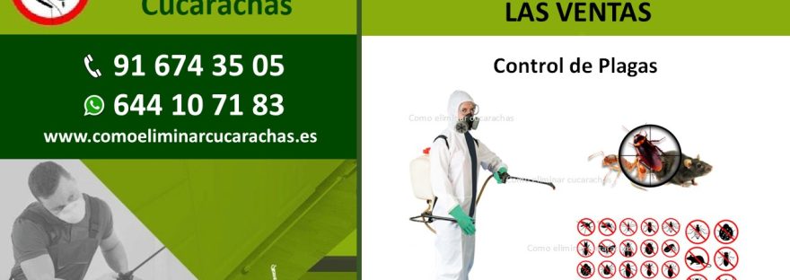 SERVICIO PROFESIONAL DE CONTROL DE PLAGAS EN LAS VENTAS